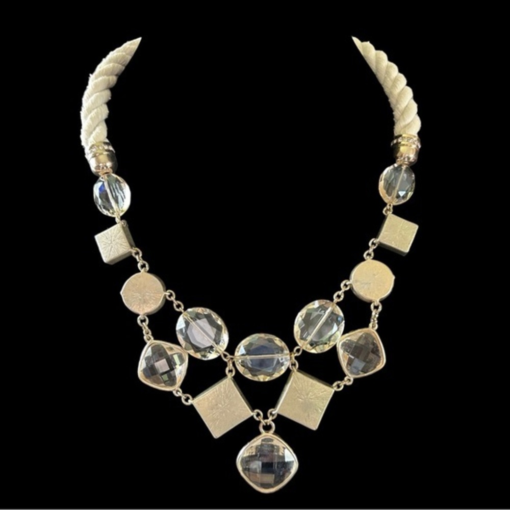 Vintage‎ Loft Glass And Rope Necklace - Picture 5 of 7